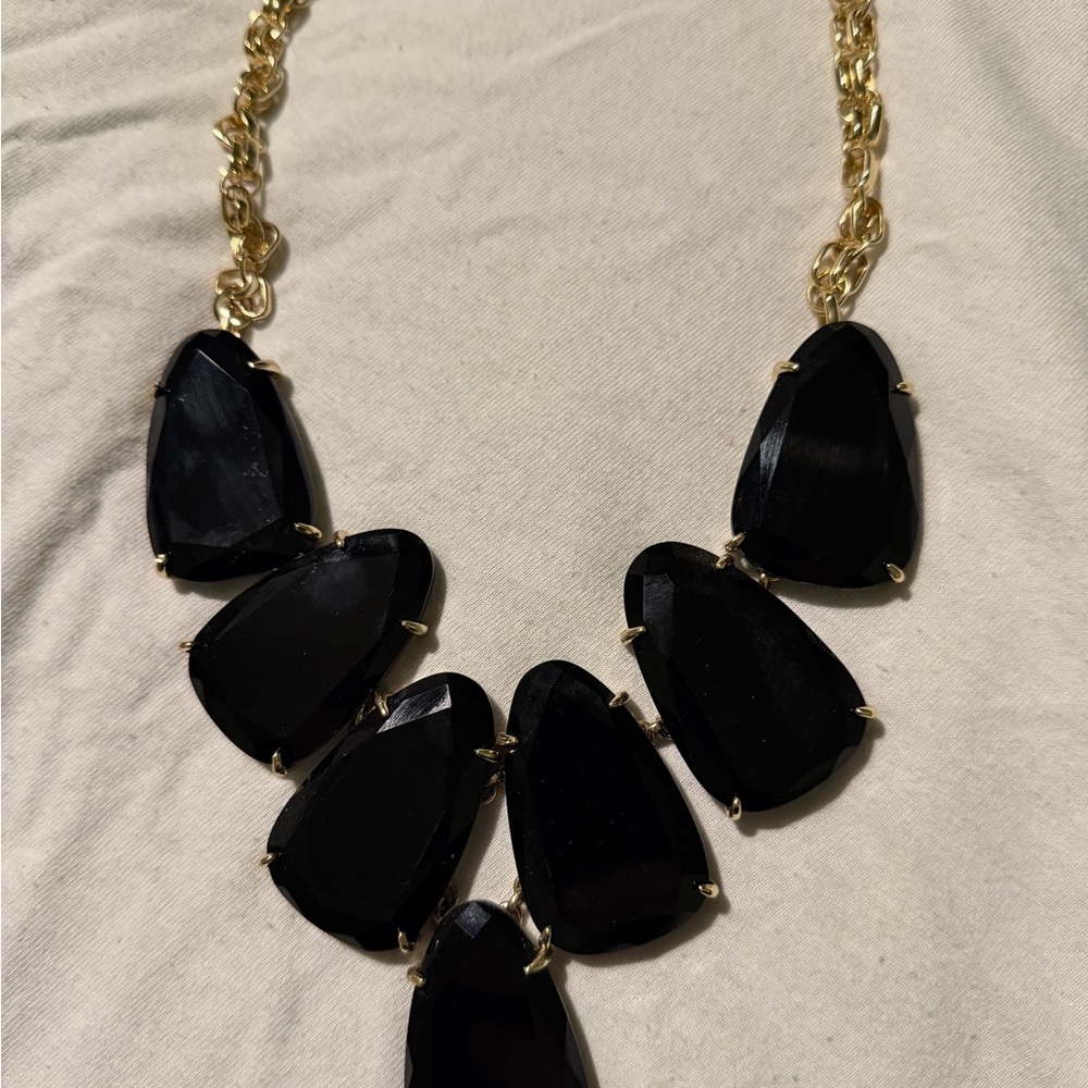 Kendra Scott Elegant Onyx Harlow Statement Necklace